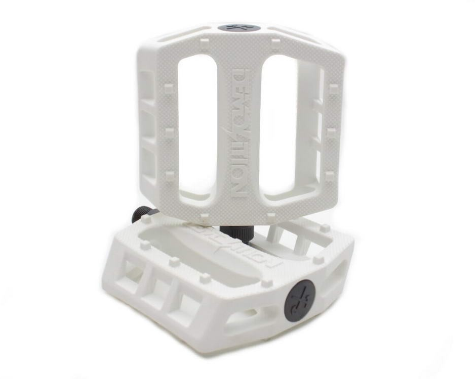 Demolition Trooper Plastic Pedals (White)